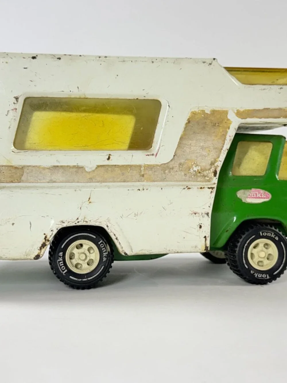 Vintage 1970's Tonka Truck RV 530 Green Camper Motorhome Pressed Steel As Ias